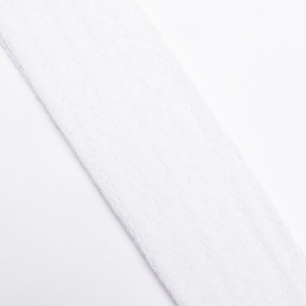 COCCODRILLO TIGHT COTTON OPERWORK fehér nyomott mintás harisnyanadrág