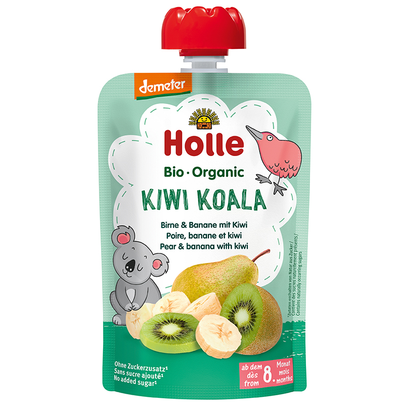 Holle Bio Kiwi Koala - Tasak körte és banán kiwivel 100g