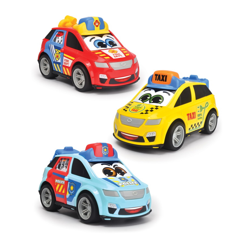 DICKIE TOYS Happy cars - Városi járművek - többféle színben