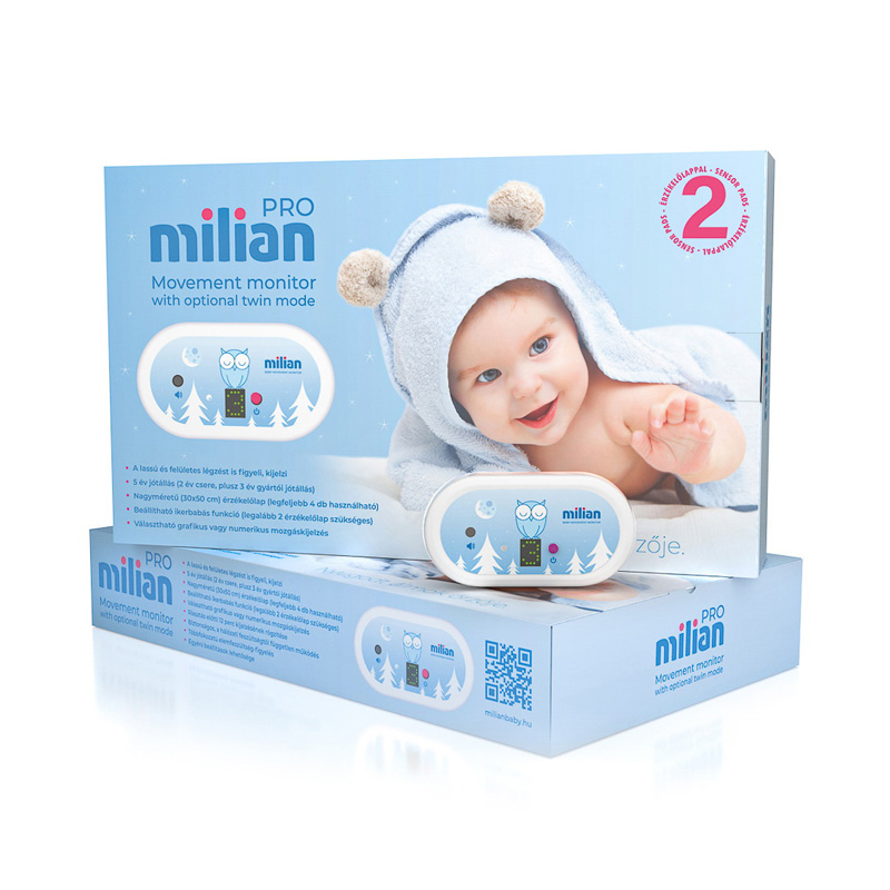 MILIAN Baby Pro Standard légzésfigyelő 2 érzékelőlappal