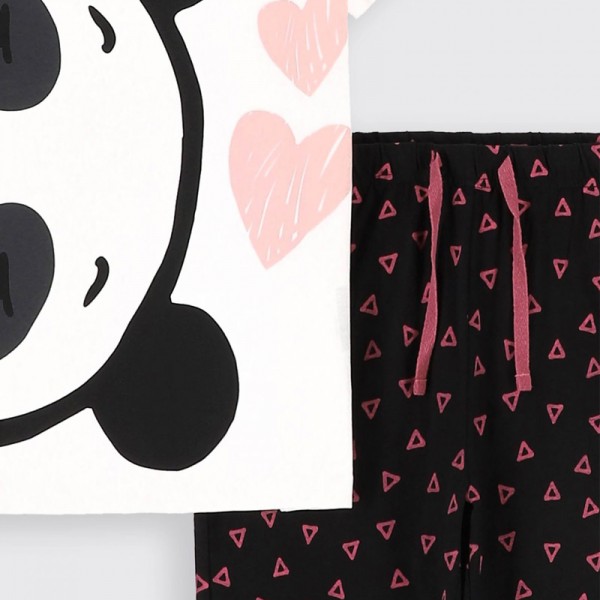 PYJAMAS Panda mintás rövid ujjú pizsama