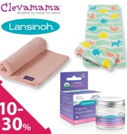Lansinoh és Clevamama termékek 10-30%-ig