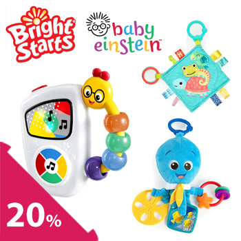 Bright Stars és Baby Einstein játékok 20% kedvezménnyel!