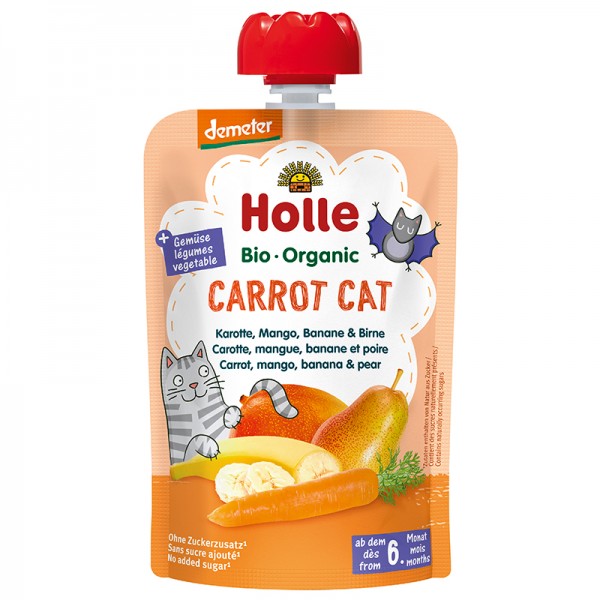 Holle Bio Carrot Cat - Tasak sárgarépa, mangó, banán és körte 100g