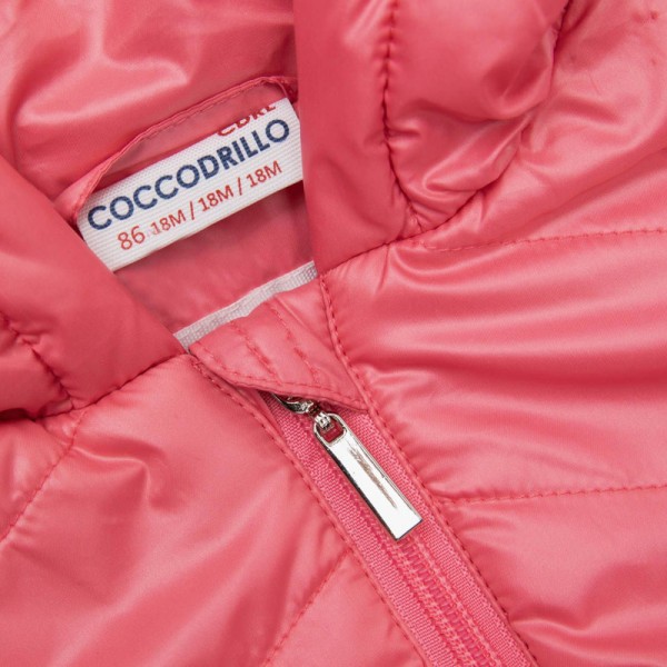 COCCODRILLO OUTERWEAR GIRL NEWBORN kapucnis átmeneti kabát
