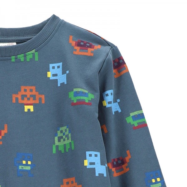  GAME ON KIDS game mintás pulóver