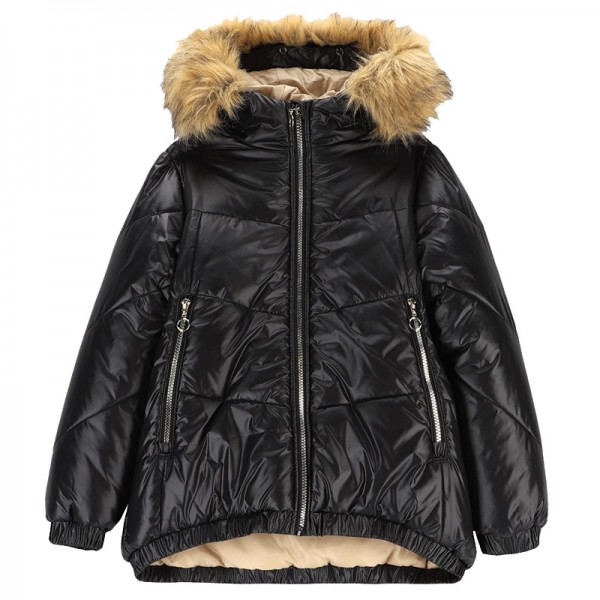  OUTERWEAR GIRL KIDS kapucnis téli kabát