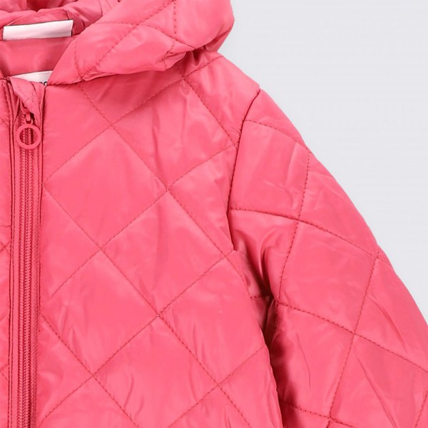 COCCODRILLO OUTERWEAR GIRL NEWBORN kapucnis téli kabát kesztyűvel
