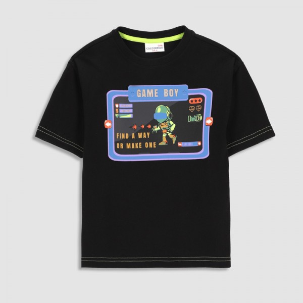  DIGITAL WORLD KIDS game mintás rövid ujjú póló