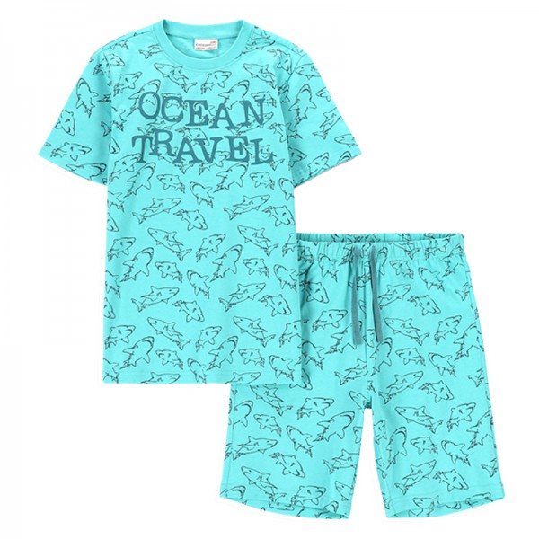 COCCODRILLO PYJAMAS cápa mintás nyári pizsama