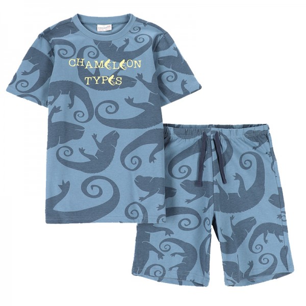 COCCODRILLO PYJAMAS kaméleon mintás nyári pizsama