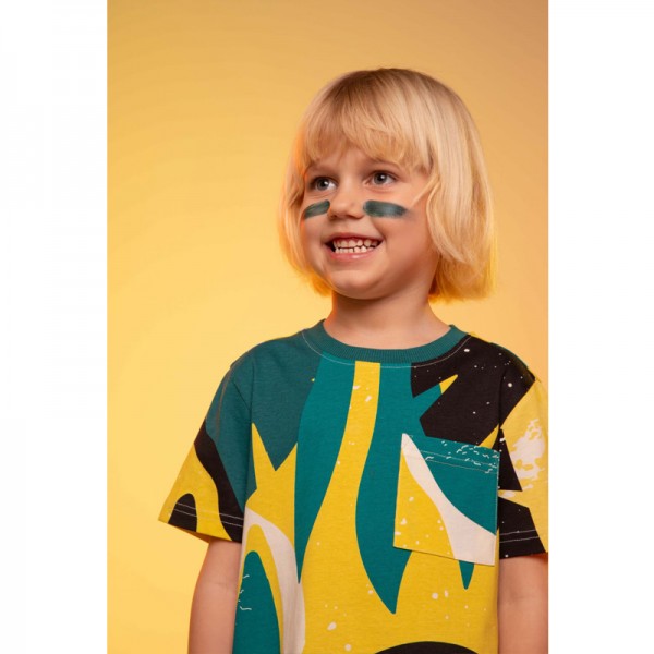 JUNGLE MIX BOY KIDS mintás rövid ujjú póló