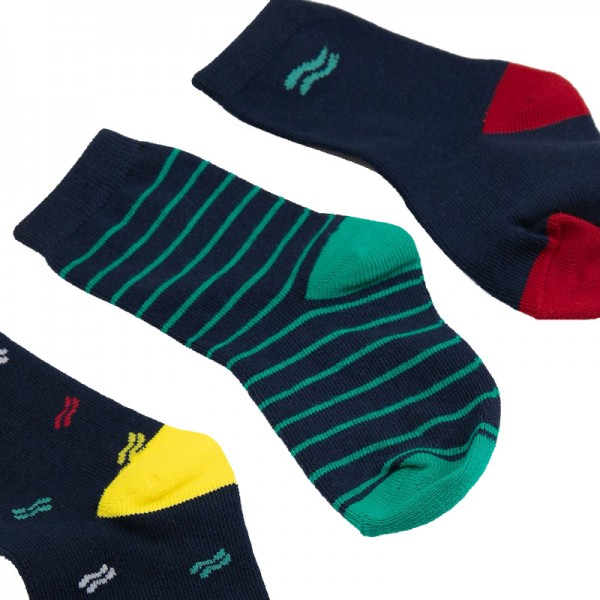 BASIC SOCKS 3db mintás színes zokni