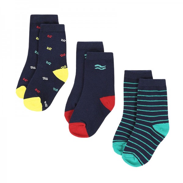 BASIC SOCKS 3db mintás színes zokni