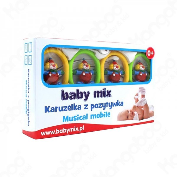 BABY MIX Zenélő forgó - Bohócos