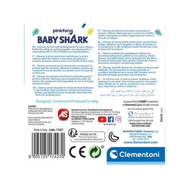 Clemmy - Baby Shark kis tároló