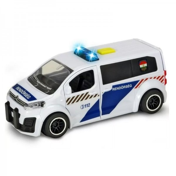 Citroën SpaceTourer rendőrautó trafipax-szal