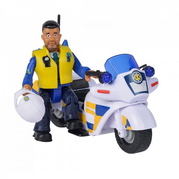 Rendőrségi motor Malcolm figurával