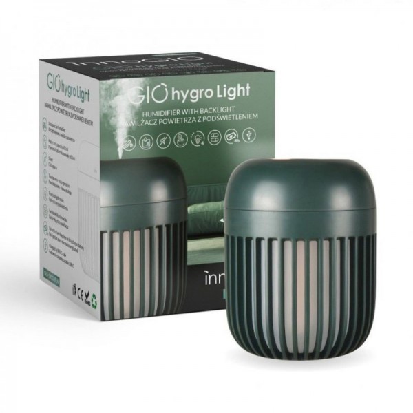 GIOhygro Light ultrahangos hidegpárásító éjjeli fénnyel - zöld