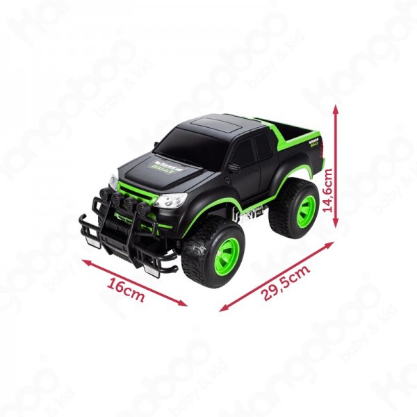 távirányítós autó zöld-fekete