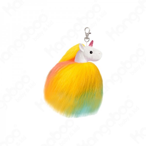 Twirly unikornis kulcstartó, színes
