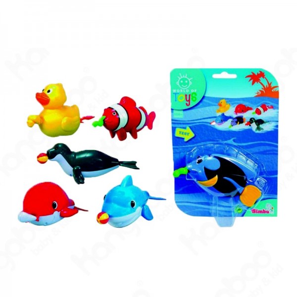 WATER FUN Felhúzható úszó állatok 6 féle